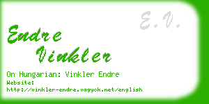 endre vinkler business card